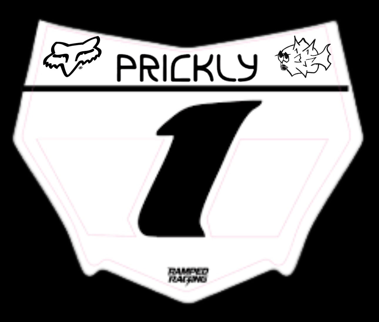 Vented Motocutz Plate + Premium Sticker