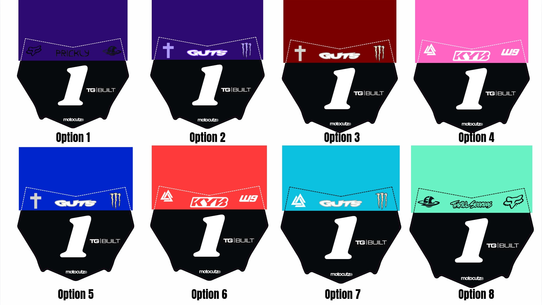 Motocutz Colored Plates