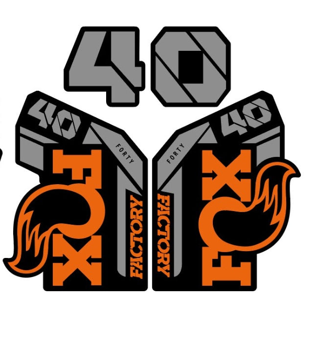 Fox 40 Fork Tube Decal